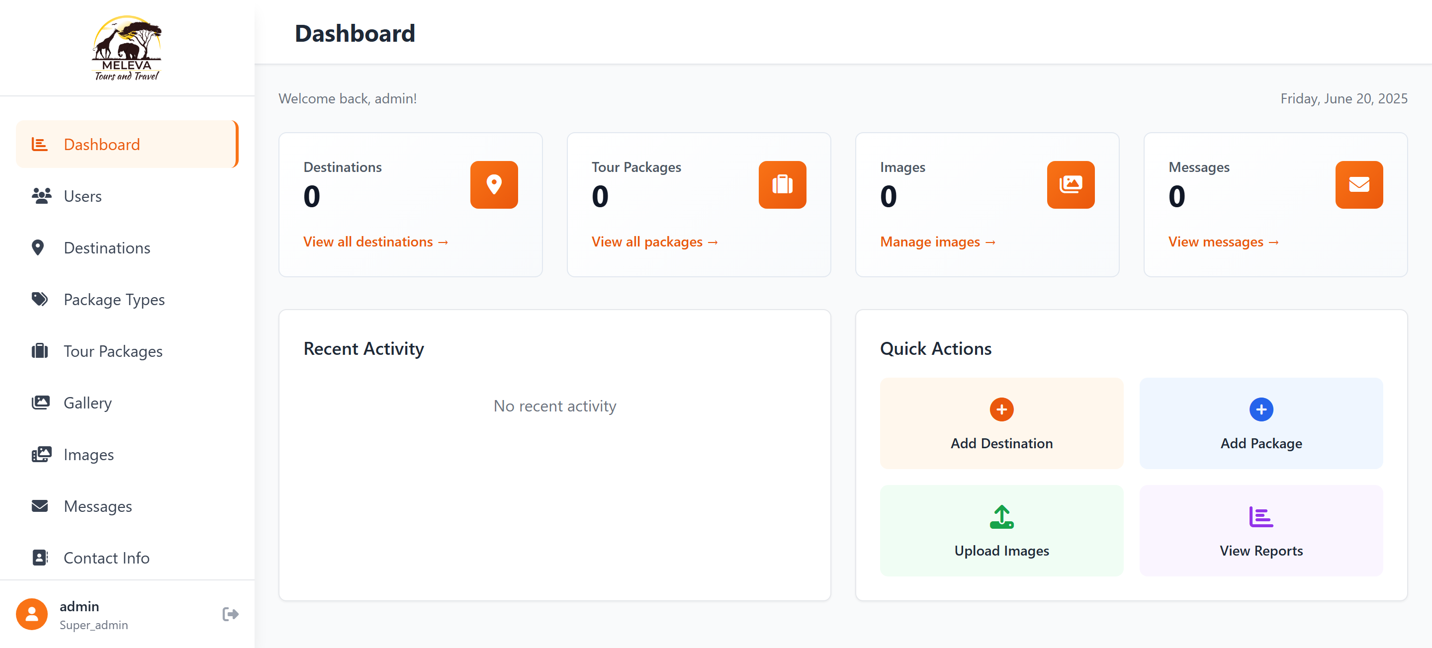 Digital project dashboard preview